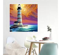 Puzzle de 150 Pièces pour Adultes, Phare de l’océan Puzzle pour Adultes 150 pièces, Puzzles de Qualité Supérieure Coloré, Le Cadeau Parfait pour La Famille Et Les Amis