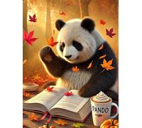 Puzzle de 150 Pièces pour Adultes, Puzzle Adulte 150 Pieces Coloré, Puzzles Difficile Impossible Activité Familiale Parfaite(Panda du Soleil)