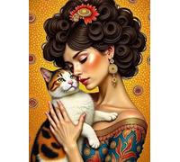 Puzzle de 150 Pièces pour Adultes, Puzzle Adulte 150 Pieces Coloré, Puzzles Difficile Impossible Activité Familiale Parfaite(Chatte)