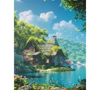 Puzzle de 150 Pièces pour Adultes, Puzzle Adulte 150 Pieces Coloré, Puzzles Difficile Impossible Activité Familiale Parfaite(Chalet Nature)
