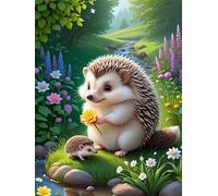 Puzzle de 150 Pièces pour Adultes, Puzzle Adulte 150 Pieces Coloré, Puzzles Difficile Impossible Activité Familiale Parfaite(Hérisson de pelouse)