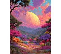 Puzzle de 150 Pièces pour Adultes, Puzzle Adulte 150 Pieces Coloré, Puzzles Difficile Impossible Activité Familiale Parfaite(Monde Fantasy Woods)