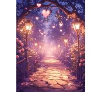 Puzzle de 1500 Pièces pour Adultes Chemin des Roses, Bricolage Coloré Puzzle Adulte 1500 pièces, Puzzles pour Activité Familiale, Parfait pour Les Soirées Jeux 87x57cm
