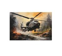 Puzzle de 1500 pièces pour Adultes, Puzzle 3D, Images Haute résolution, décoration intérieure, Salon, décoration Murale.Attaque d'hélicoptère Militaire 57x87cm