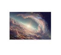 Puzzle de 1500 pièces pour Adultes, Puzzle 3D, Images Haute résolution, décoration intérieure, Salon, décoration Murale.Vue du Paysage Nuageux Cosmique 57x87cm