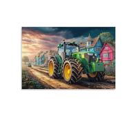 Puzzle de 1500 pièces pour Adultes, Puzzle 3D, Images Haute résolution, décoration intérieure, Salon, décoration Murale.scène Rurale de Tracteur 57x87cm