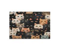 Puzzle de 1500 pièces pour Adultes, Puzzle 3D, Images Haute résolution, décoration intérieure, Salon, décoration Murale.Collection d'œuvres d'art de Chats 57x87cm