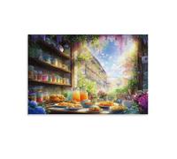 Puzzle de 1500 pièces pour Adultes, Puzzle 3D, Images Haute résolution, décoration intérieure, Salon, décoration Murale.Scène de Cuisine chaleureuse 57x87cm
