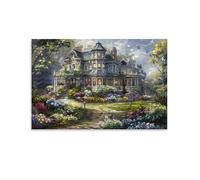 Puzzle de 1500 pièces pour Adultes, Puzzle 3D, Images Haute résolution, décoration intérieure, Salon, décoration Murale.Jardin d'une Maison Victorienne 57x87cm