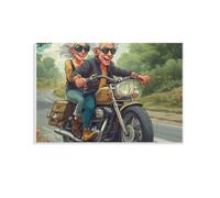 Puzzle de 1500 pièces pour Adultes, Puzzle 3D, Images Haute résolution, décoration intérieure, Salon, décoration Murale.Un Couple de Personnes âgées à Moto 57x87cm