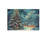 Puzzle de 1500 pièces pour Adultes, Puzzle 3D, Images Haute résolution, décoration intérieure, Scène du Village de NoëlPuzzles pour Adultes Jeu éducatif Défi Jouets pour Adultes Enfants 57x87cm