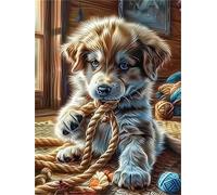Puzzle de 1500 pièces pour Adultes, Puzzle coloré de Qualité Supérieure, Puzzles Adulte pour Détente & Défi, Bricolage Jeu D'activités Familiales, Thème:Corde Animal Chien