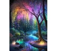 Puzzle de 1500 pièces pour Adultes, Puzzle coloré de Qualité Supérieure, Puzzles Adulte pour Détente & Défi, Bricolage Jeu D'activités Familiales, Thème:Arbre des Cours d’Eau