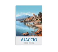 Puzzle de 200 pièces Ajaccio Corse du Sud. Puzzle en Papier adapté aux Adultes, aux Enfants et aux familles. Jeu Anti-Stress. 35 x 25 cm.
