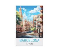 Puzzle de 200 pièces Barcelone Espagne, Puzzle en Papier pour Enfants et Adultes, Jeu de Puzzle, Jouet, Cadeau pour décoration Murale, 35 x 25 cm