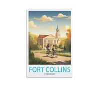 Puzzle de 200 pièces, Fort Collins, Colorado. Puzzle de 200 pièces pour Adultes et Enfants, Puzzle Familial Classique d'intérieur, 35 x 25 cm.