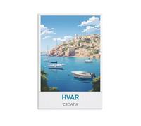 Puzzle de 200 pièces, Hvar, Croatie, Jeu éducatif pour Adultes et Enfants, 35 x 25 cm