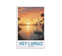 Puzzle de 200 pièces Key Largo, Floride - Jeu de Puzzle en Papier de 200 pièces pour Adultes - Jeu de décompression - 35 x 25 cm