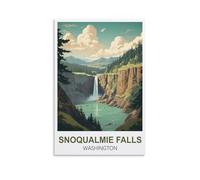 Puzzle de 200 pièces pour Adultes - Chutes de Snoqualmie, Washington - Puzzle de 200 pièces pour Adolescents et Enfants - Jeu de réflexion - 35 x 25 cm