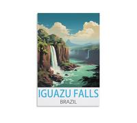 Puzzle de 200 pièces pour Adultes - Chutes d'Iguazu, Brésil. Puzzle de 200 pièces en Papier représentant Un Paysage, idéal pour Les Enfants et Les Adultes. Dimensions : 35 x 25 cm.