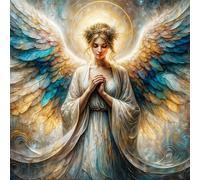 Puzzle de 200 pièces pour Adultes,Femme Ange DIY Puzzles Divertissement Créatif,Puzzle Classiques,Cadeaux pour Art Mural(28 x 28 cm)