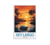 Puzzle de 200 pièces pour Adultes - Key Largo, Floride - Jeu de Puzzle en Papier - 200 pièces - Jouet Anti-Stress - 35 x 25 cm