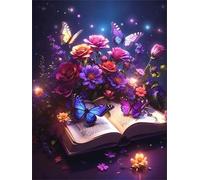 Puzzle de 200 pièces pour Adultes, Puzzle Adulte 200 Pieces coloré, Puzzles Difficile Impossible Activité Familiale Parfaite(Livre Papillon Magique)