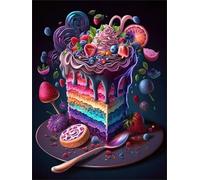 Puzzle de 200 pièces pour Adultes, Puzzle coloré de Qualité Supérieure, Puzzles Adulte pour Détente & Défi, Bricolage Jeu D'activités Familiales, Thème:Gâteau Arc-en-Ciel au Chocolat
