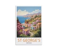 Puzzle de 200 pièces pour Adultes St George' s Grenada 200 pièces de Puzzles paysagers en Papier pour Enfants Enfants Jouets d’Apprentissage Cadeaux 35x25cm