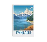 Puzzle de 200 pièces pour Adultes - Twin Lakes Alaska Puzzles - Puzzle Classique de 200 pièces pour Adultes et Enfants, idéal pour Toute la Famille - 35 x 25 cm