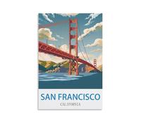 Puzzle de 200 pièces, San Francisco, Californie, Puzzle en Papier de 200 pièces, Jeu de détente pour Adultes, 35 x 25 cm
