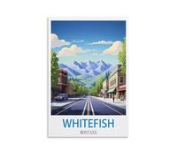 Puzzle de 200 pièces, Whitefish Montana, Puzzle Difficile et Stimulant, Jeu éducatif, Cadeau pour Adultes, 35 x 25 cm