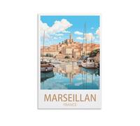 Puzzle de 2000 pièces, Affiches de la côte Marseillaise, Puzzle Classique de 2000 pièces, Jeu éducatif, pour Adultes et Enfants, 100 x 70 cm