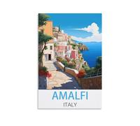 Puzzle de 2000 pièces Amalfi, Italie. Puzzle en Papier de 2000 pièces, Jouet éducatif pour Adultes et Enfants, Jeu de détente Familial. 70 x 100 cm.
