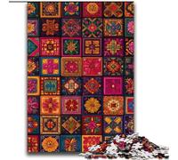 Puzzle de 2000 pièces avec Collage de Fleurs Mandalas pour Adolescents, Jeu Stimulant et Jeu Familial, Cadeau d'anniversaire, décoration Murale 70x100cm