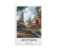 Puzzle de 2000 pièces Ayutthaya Thaïlande - Puzzle pour Adultes et Enfants - Jeu éducatif de 2000 pièces - Puzzle coloré pour la décoration intérieure - 70 x 100 cm