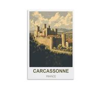 Puzzle de 2000 pièces Carcassonne France - Jeu de société Stimulant, Puzzle Impossible, Puzzle de décoration familiale 70x100cm