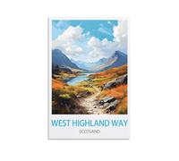 Puzzle de 2000 pièces, Chemin des Highlands de l'Ouest, Écosse. Puzzle en Papier de 2000 pièces, pour Adultes et Enfants. Jeu éducatif et Relaxant pour Toute la Famille. 100 x 70 cm.