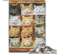 Puzzle de 2000 pièces Collage de Chats pour Adolescents et Adultes, Jeu Familial Anti-Stress, défi Difficile, Superbes Cadeaux et Jouets (70x100cm)