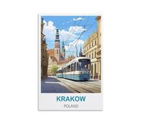 Puzzle de 2000 pièces, Cracovie, Pologne. Jeu de décompression pour Adultes, étudiants et Enfants pour Noël ou Un Anniversaire. 100 x 70 cm.