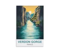 Puzzle de 2000 pièces, Gorges du Verdon, France. Puzzle en Papier de 2000 pièces, pour Adultes et Enfants. Jeu éducatif et détendu en Famille. 100 x 70 cm.