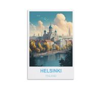 Puzzle de 2000 pièces, Helsinki, Finlande. Puzzle Classique pour Enfants, Puzzle Stimulant et Difficile pour Adultes et Adolescents, 100 x 70 cm.