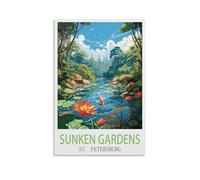 Puzzle de 2000 pièces « Jardins engloutis de Saint-Pétersbourg », Un Cadeau Relaxant et Stimulant pour Adultes, Adolescents et Seniors (70 x 100 cm).