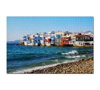 Puzzle de 2000 pièces « La Petite Venise de Mykonos » (Grèce), Souvenir de Voyage, 100 x 70 cm