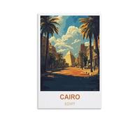 Puzzle de 2000 pièces, Le Caire, Égypte. Jeu de décompression pour Adultes, étudiants et Enfants pour Noël ou Un Anniversaire. 100 x 70 cm.