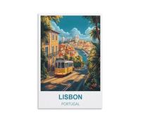 Puzzle de 2000 pièces Lisbonne, Portugal. Puzzle en Papier adapté aux Adultes, aux Enfants et aux familles. Jeu Anti-Stress. 70 x 100 cm.