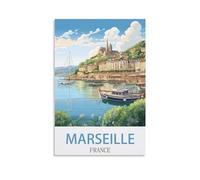 Puzzle de 2000 pièces, Marseille, France. Jeu de décompression pour Adultes et Enfants. Idéal comme Cadeau de Noël ou d'anniversaire. Dimensions : 100 x 70 cm.