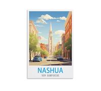 Puzzle de 2000 pièces, Nashua, New Hampshire, Puzzle de 2000 pièces pour Adolescents et Enfants, Jeu de réflexion, 100 x 70 cm