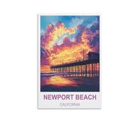 Puzzle de 2000 pièces, Newport Beach, Californie. Puzzle de 2000 pièces pour Adolescents et Enfants, Jeu de réflexion et de Divertissement, 70 x 100 cm.