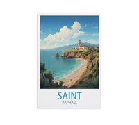 Puzzle de 2000 pièces, Paysage côtier de Saint-Raphaël, Puzzle en Papier de 2000 pièces, Jouet éducatif pour Adultes et Enfants, Jeu de détente Familial, 100 x 70 cm